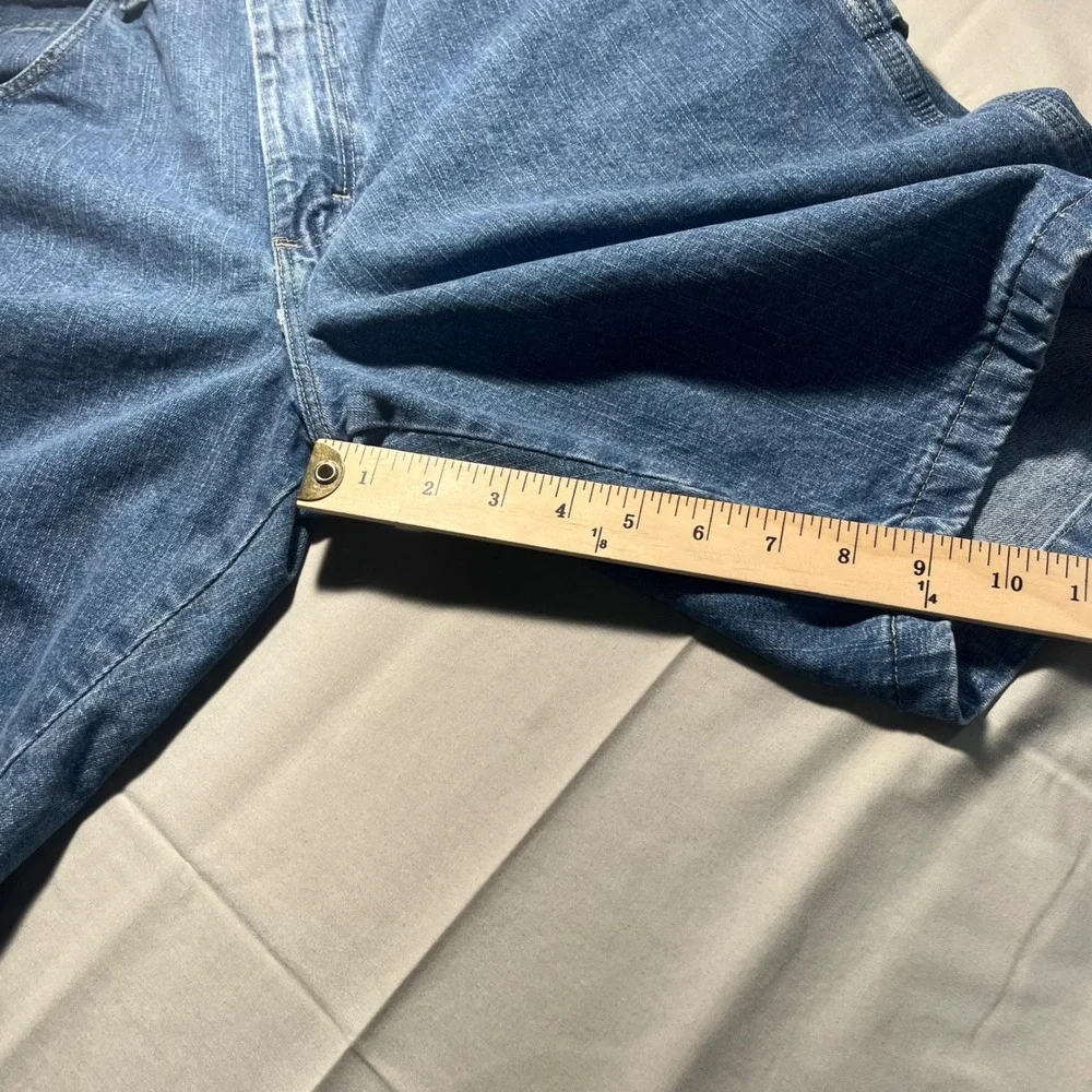 Vintage Wrangler Carpenter Denim Shorts Set Mens 33 Blue 100% Workwear Utility